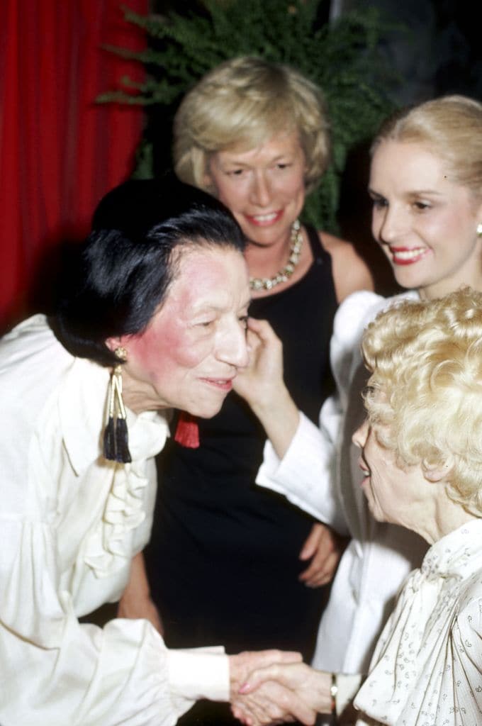 Carolina Herrera junto a Diana Vreeland 