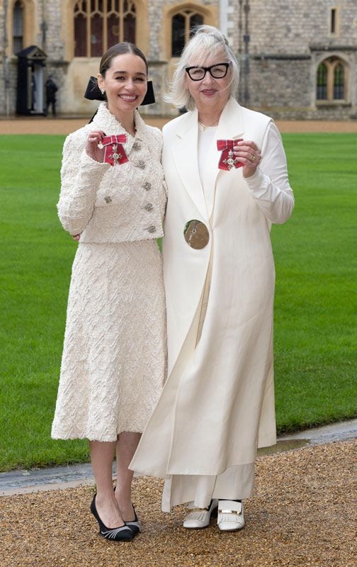 Emilia Clarke y su madre