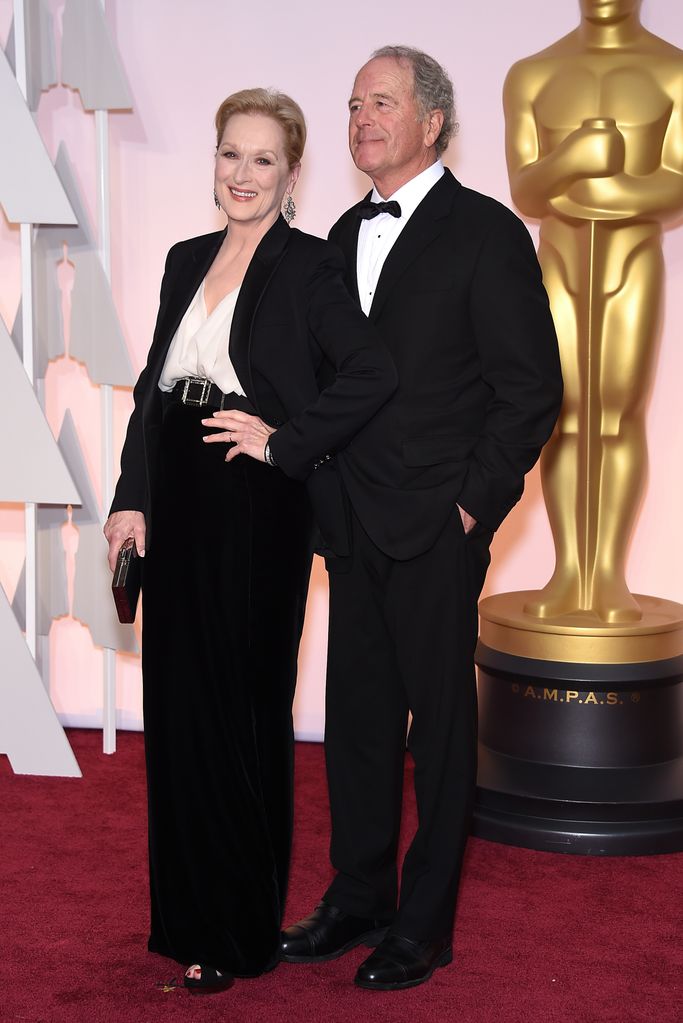 Meryl Streep y Don Gummer, en los Oscar de 2015