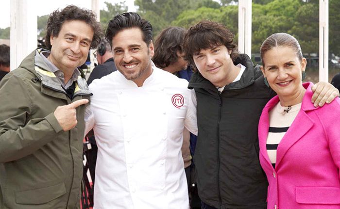 El jurado y David Bustamante en MasterChef celebrity