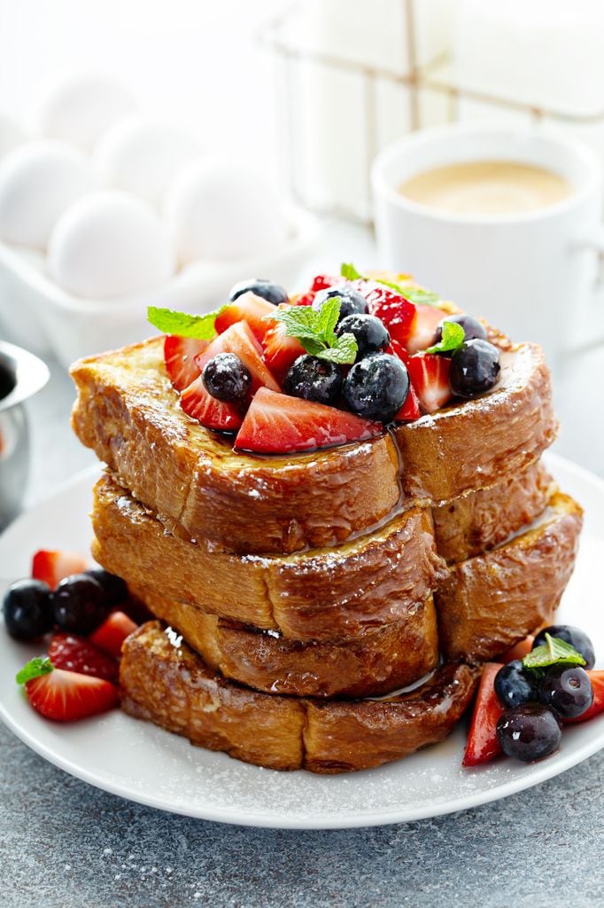 'French toasts' con frutos del bosque