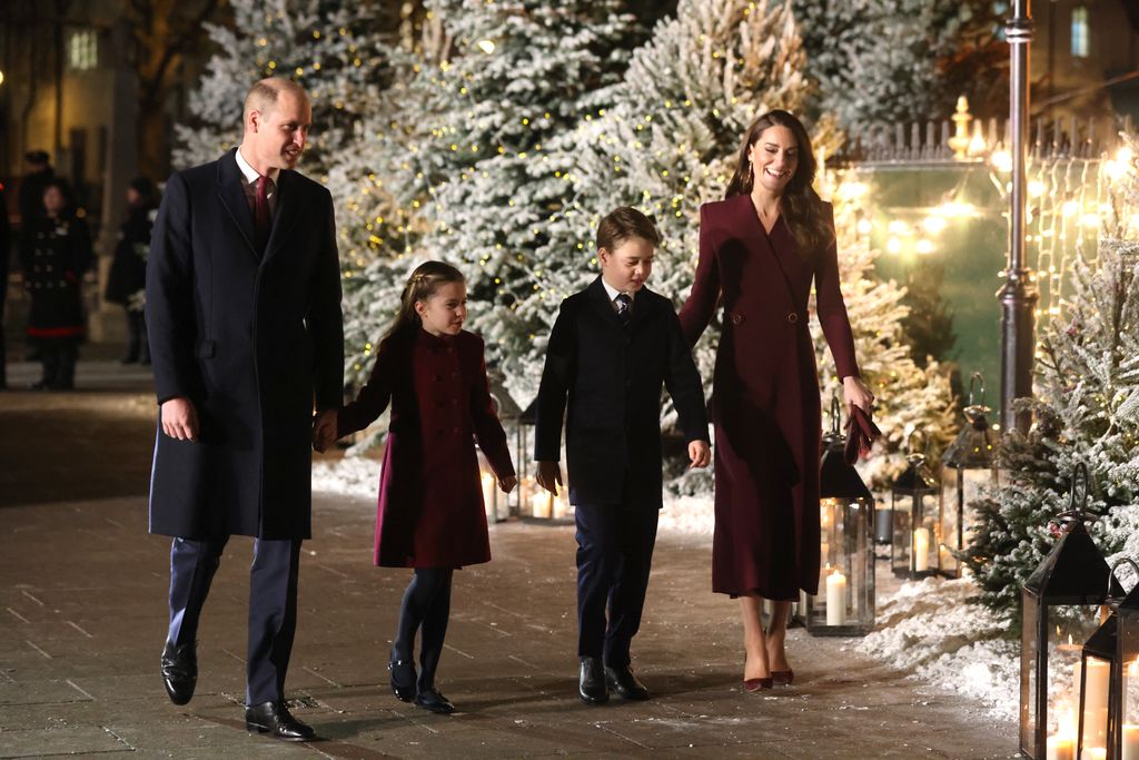 Concierto de Villancicos de Navidad de Kate Middleton en la Abadía de Westminister con el príncipe Guillermo y los príncipes George y Charlotte