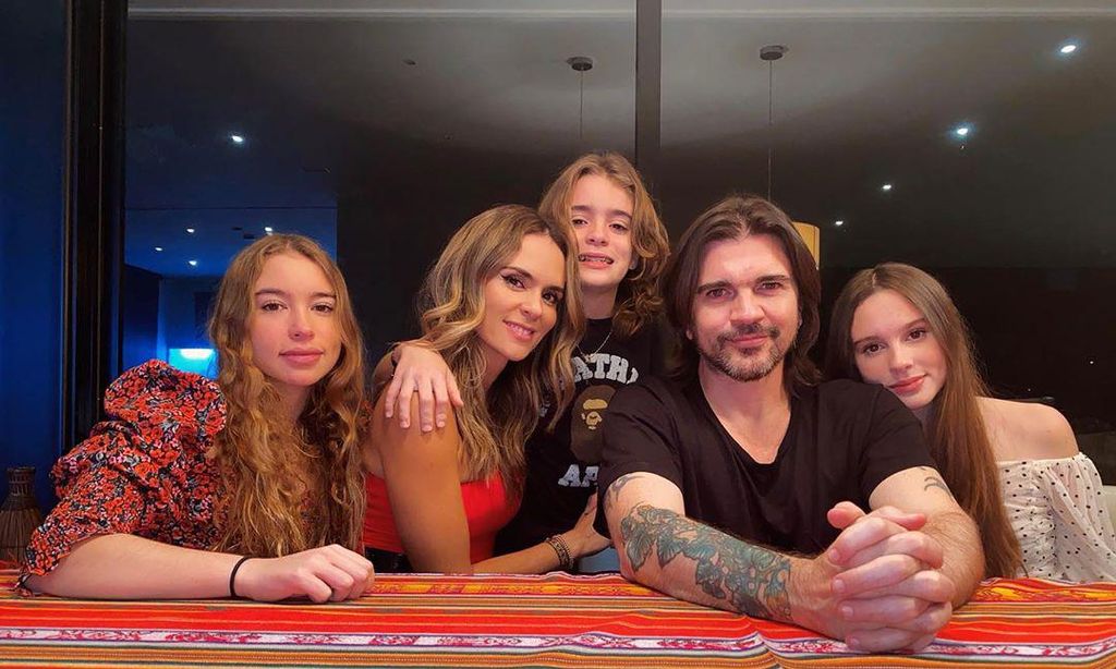 la familia de juanes karen mart nez luna paloma y dante