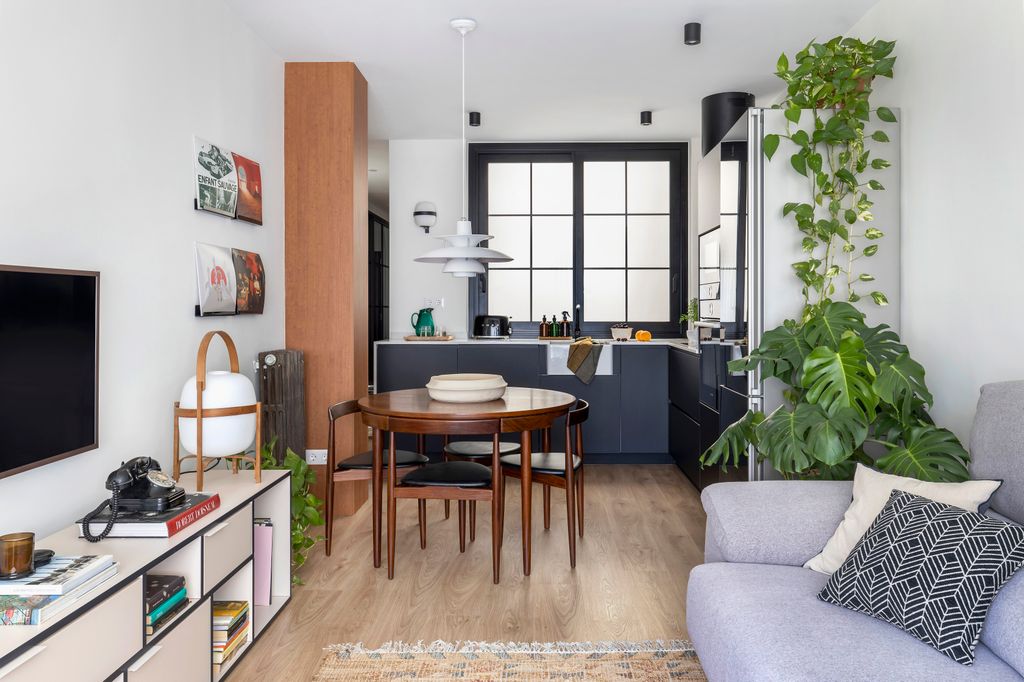 Dining room with a mix of styles