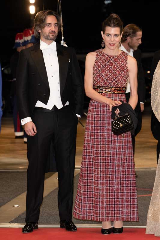 Carlota Casiraghi y Dimitri Rassam en el concierto del Día Nacional