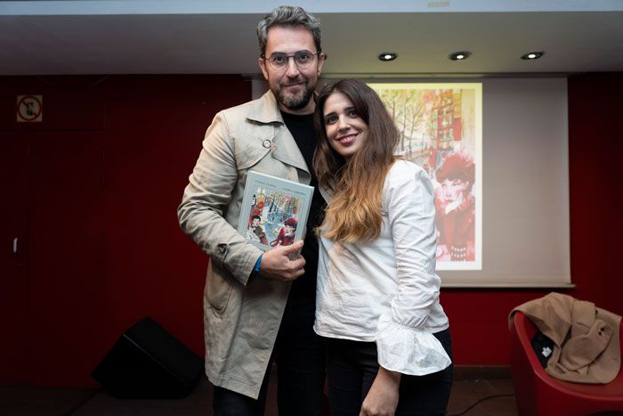 Màxim Huerta y María Herreros durante la presentación de su libro 