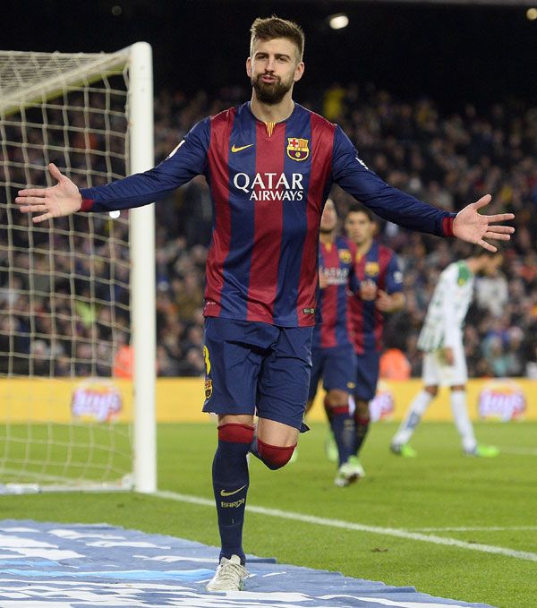 En el último partido de liga Gerard Piqué marcó un gol contra el Elche y lo celebró así de eufórico por el feliz momento que atraviesa 