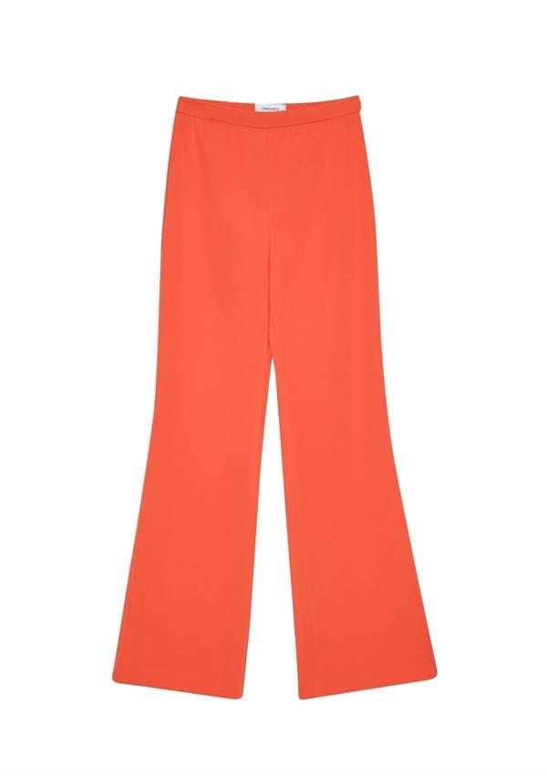 pantalones naranjas flare