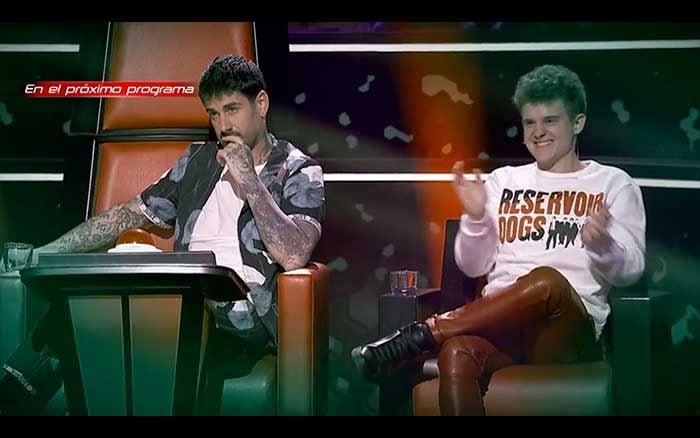 Melendi y Arkano en 'La Voz Kids'