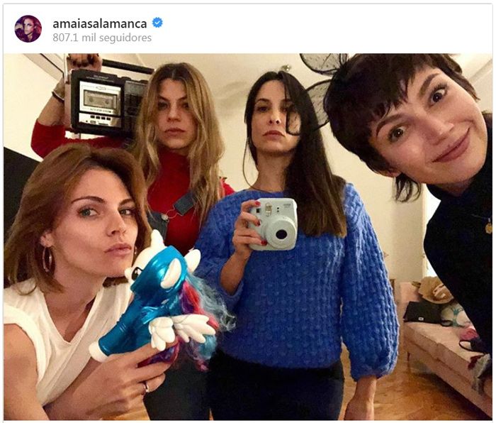 Amaia Salamanca y su reencuentro con amigas más especial