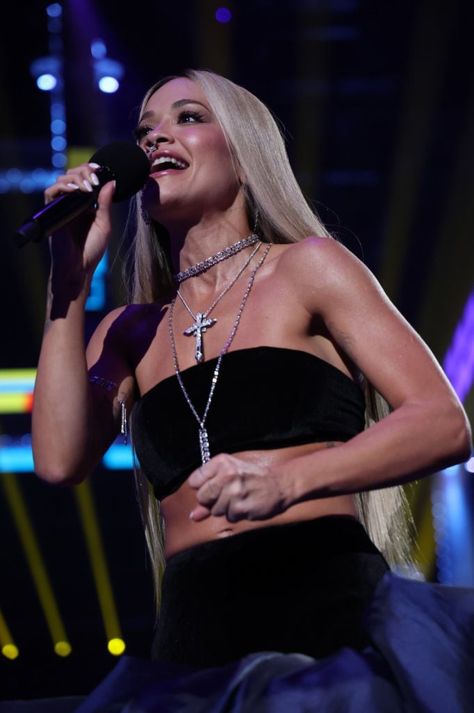 Rita Ora, la presentadora de los premios MTV Europe Music Awards 2024 en Manchester