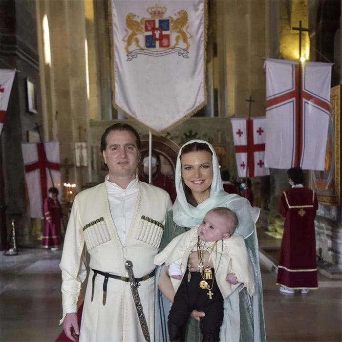 Los príncipes de Georgia bautizan a su hijo