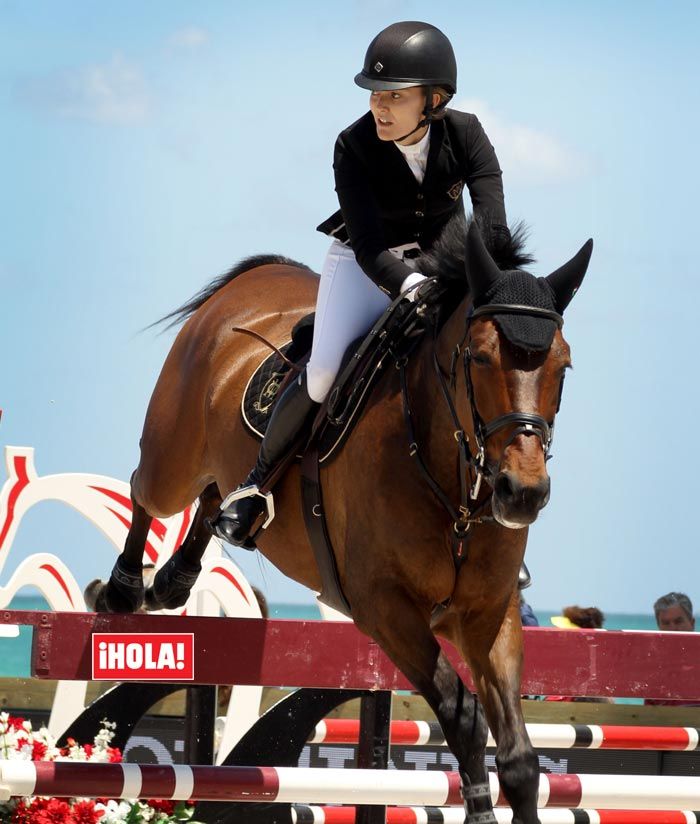 Marta Ortega, hija de Amancio Ortega y heredera del imperio Inditex, participará en la competición internacional. En la imagen, durante su participación en el mismo torneo celebrado en Miami en el mes de abril. Foto: Javier Ocaña
