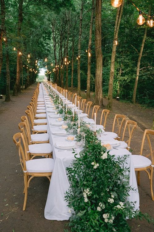 Decoración de eventos al aire libre