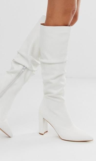 botas blancas de asos