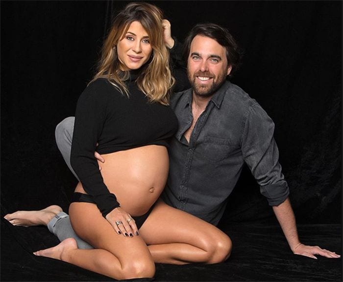 Elena Tablada felicita a su marido con esta foto en la recta final de su embarazo