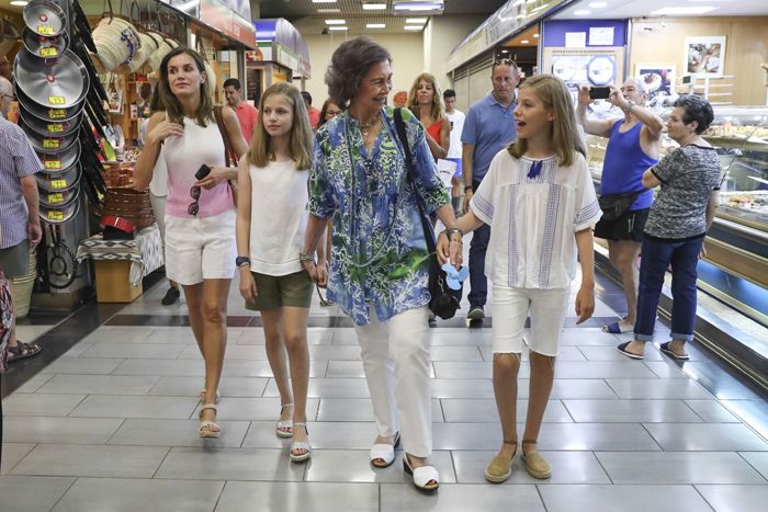 Reina Letizia, reina Sofía, la princesa Leonor y la infanta Sofía