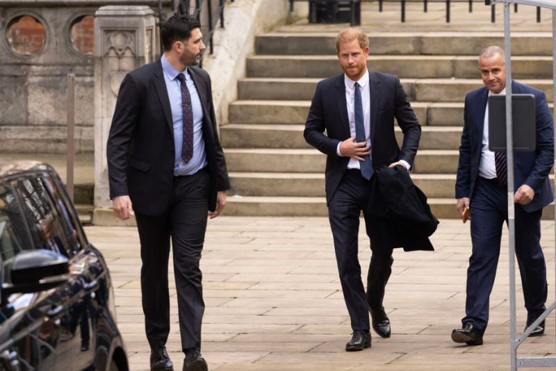 El príncipe Harry en la Corte Suprema de Londres 