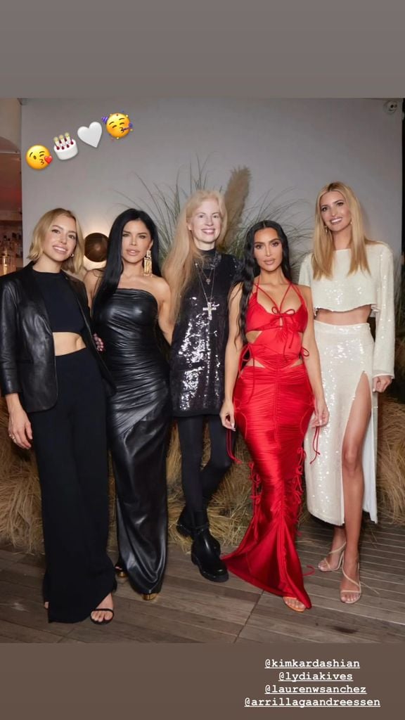 Kim Kardashian, Ivanka Trump y Lauren Sanchez