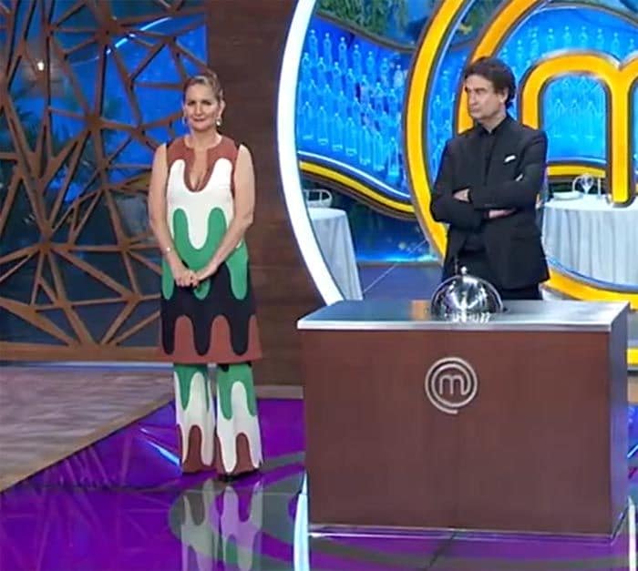 Samantha Vallejo-Nágera, en MasterChef con conjunto estampado