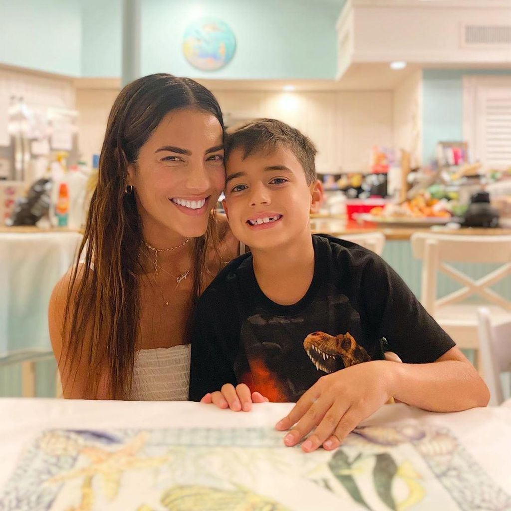 gaby espino y su hijo