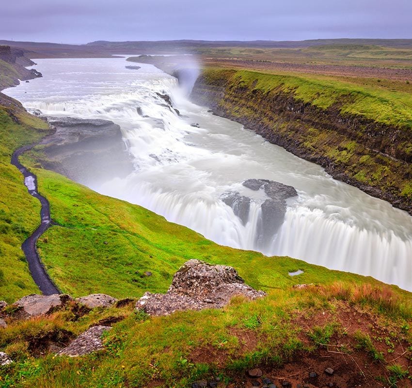 Cascada de  Gullfoss, Islandia