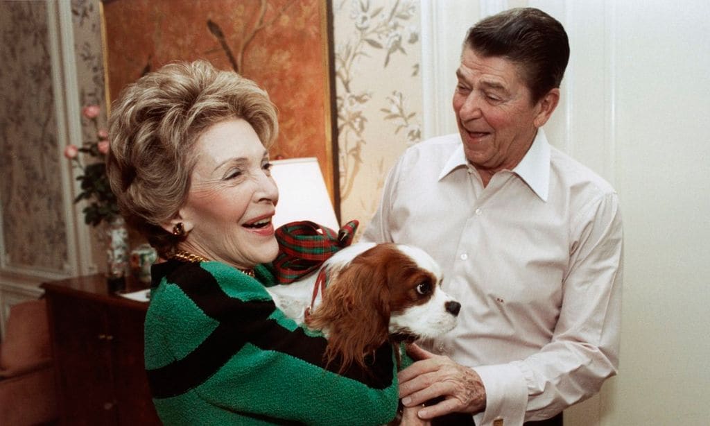 Nancy, Rex and Ronald Reagan