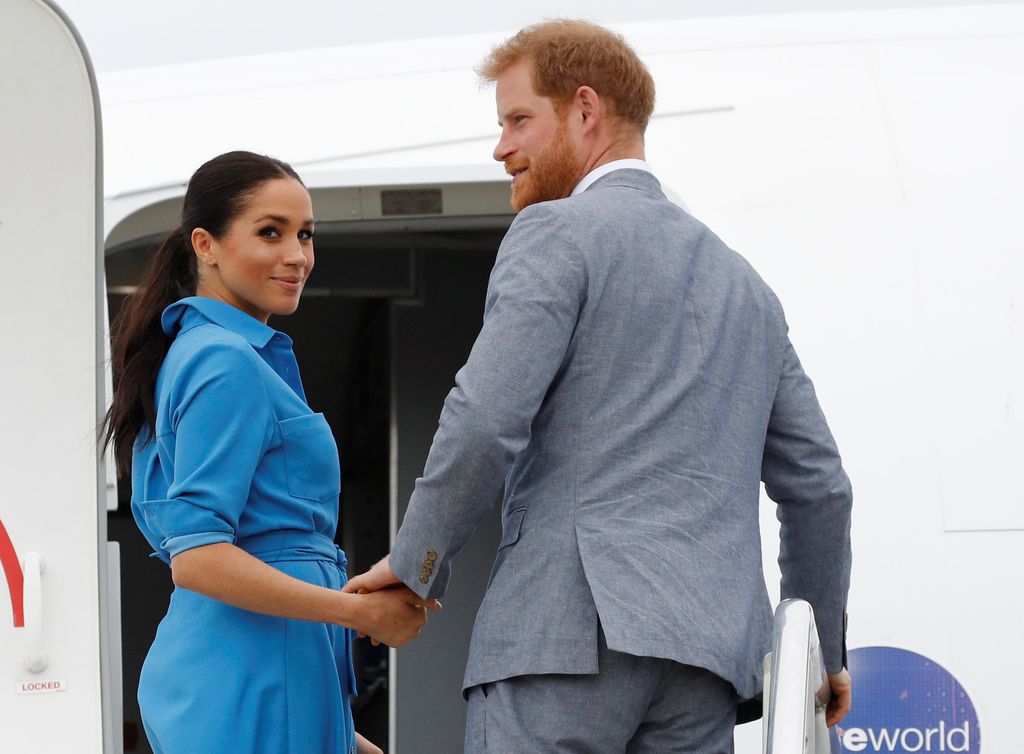 El Príncipe Harry y Meghan Markle, los Duques de Sussexx, en su visita a Tonga