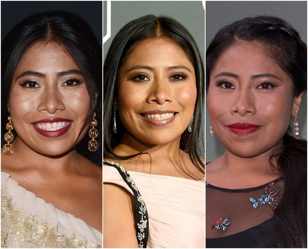 Yalitza Aparicio con aretes grandes