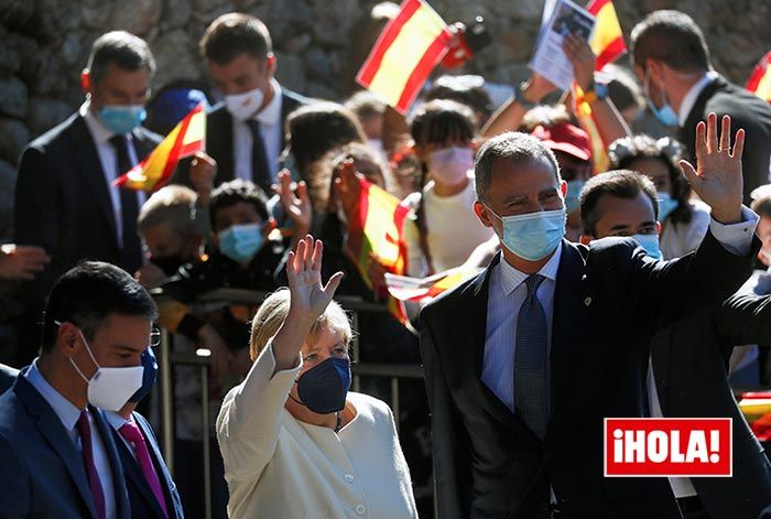 El Rey y Angela Merkel