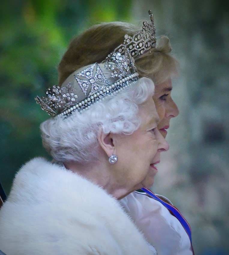 Isabel II y la futura reina consorte Camilla