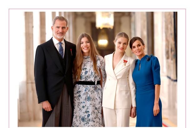 Felicitación navideña de los Reyes, la princesa de Asturias y la infanta Sofía de 2023