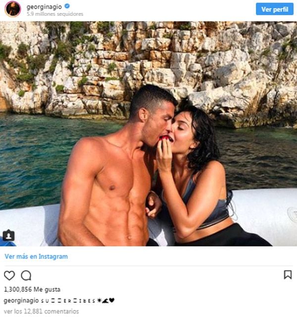 Georgina Rodríguez y Cristiano Ronaldo 