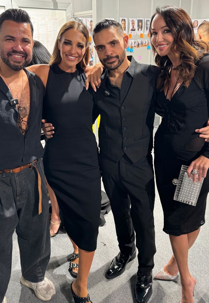 Paula Echevarría, Michael Costello y Ana Antic, en 