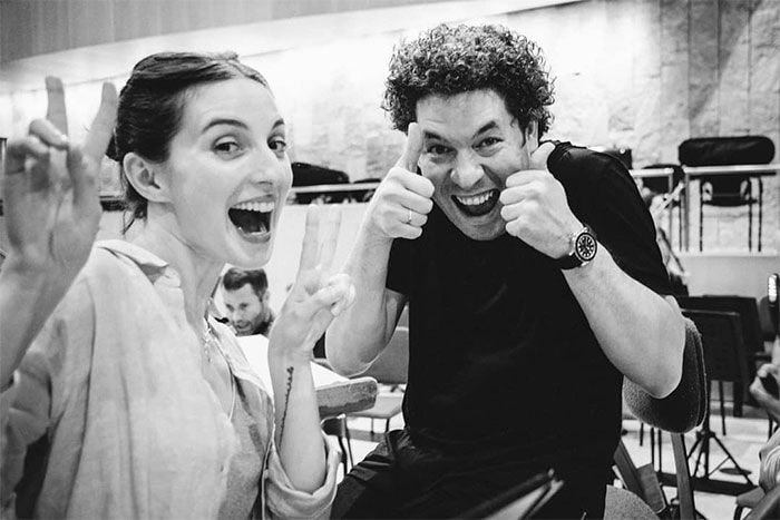 María Valverde y Gustavo Dudamel