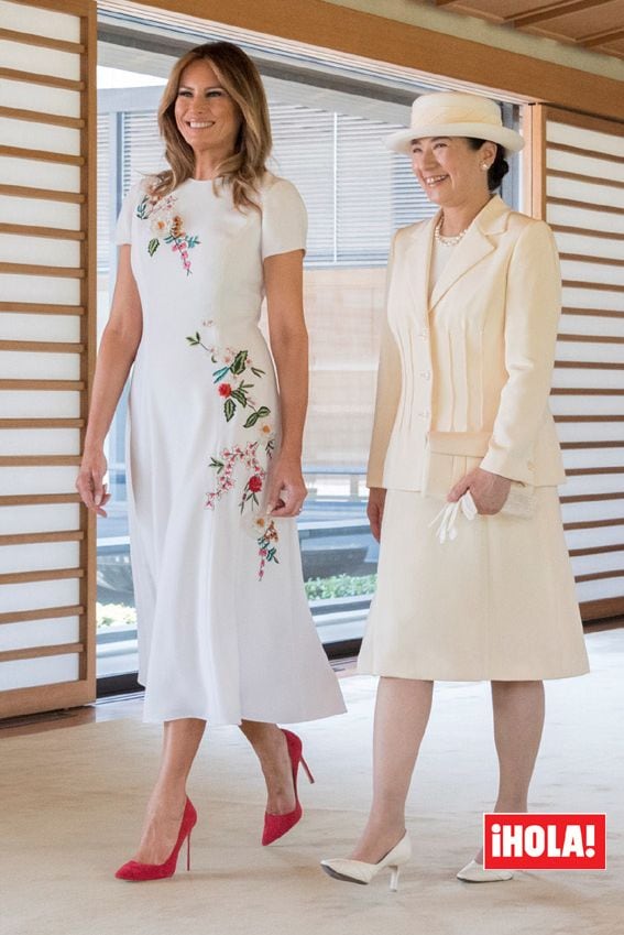 Melania Trump Masako de Japón duelo de estilo