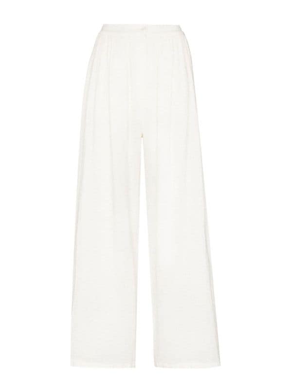 pantalon blanco palazzo