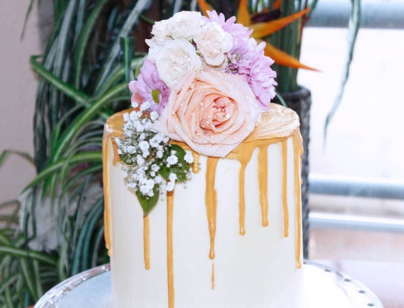 Drip cake dorado