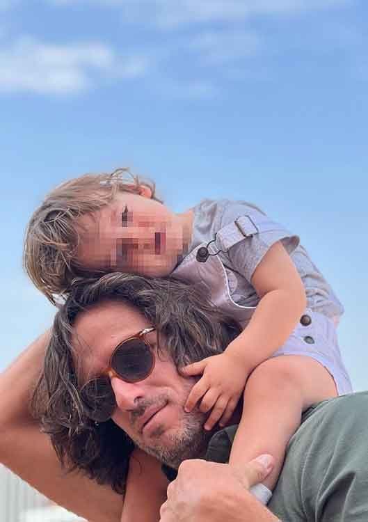 Feliciano López y su hijo Darío