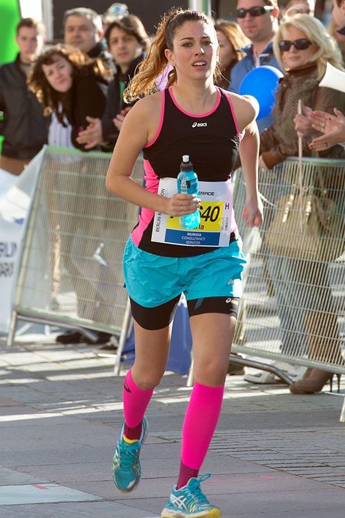 Blanca Suárez practicando running