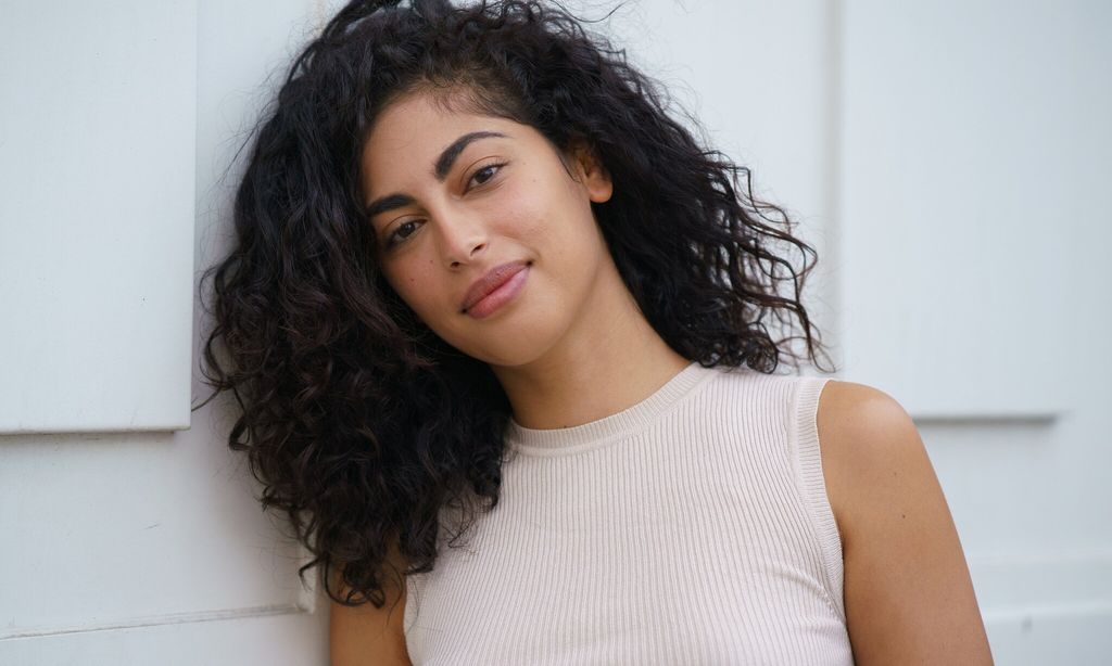 Actress Mina El Hammani poses during a portrait session