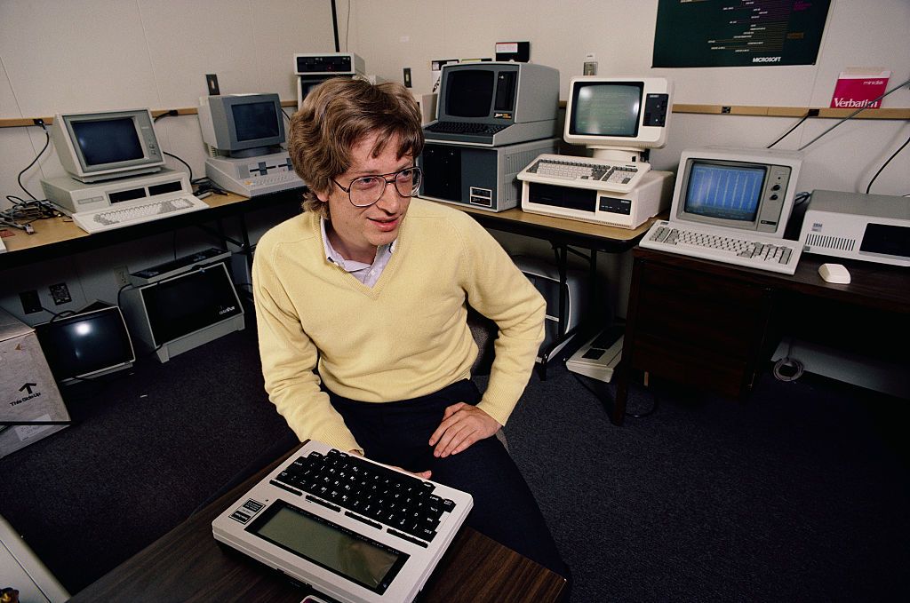 El cofundador de Microsoft, Bill Gates, cuando era joven