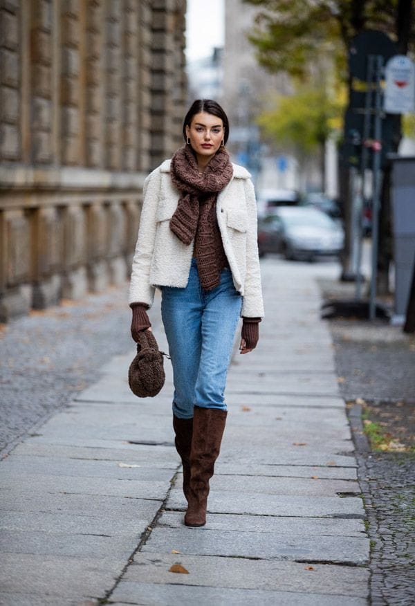 look vaqueros botas altas