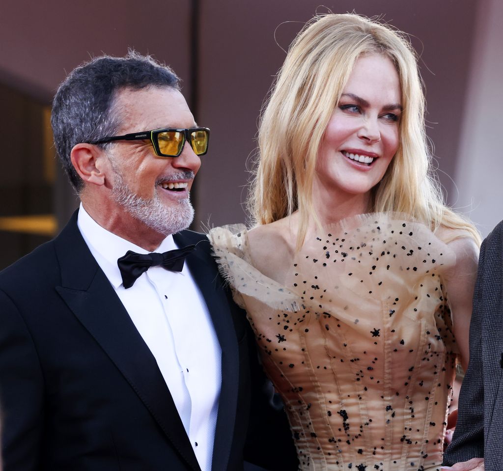 Antonio Banderas y Nicole Kidman, hace una semana en el Festival de Venecia durante la presentación de su película