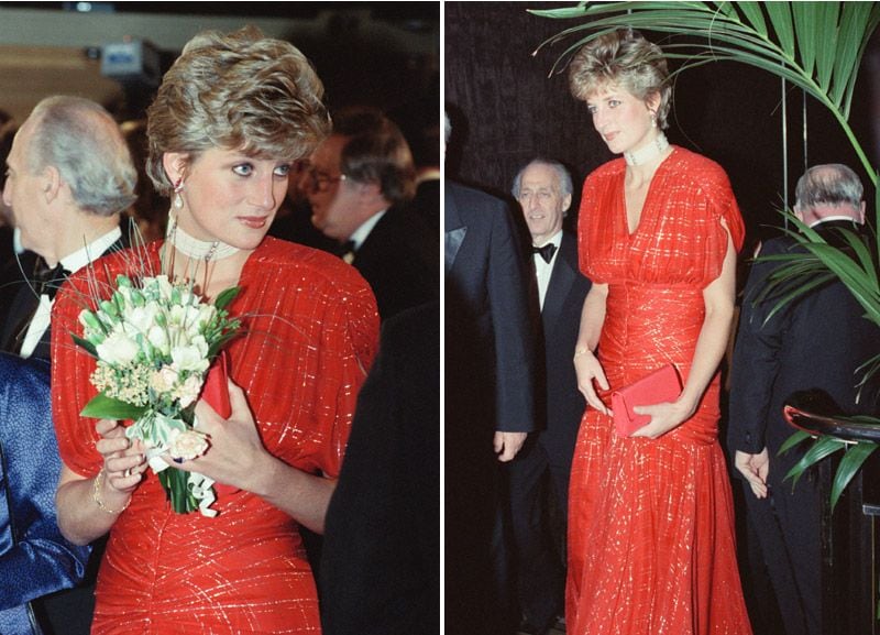 Se subastan por miles de euros los vestidos de gala más espectaculares de la princesa Diana