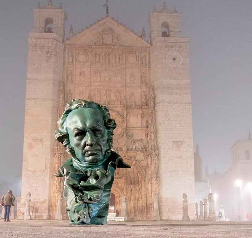 Qué hacer en Valladolid, una ciudad de cine durante la celebración de la gala de los premios Goya: Goyas gigantes en los rincones más emblemáticos de la ciudad