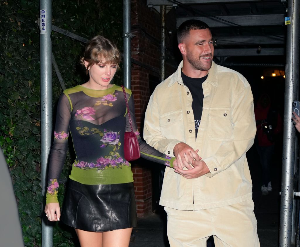 Travis Kelce y Taylor Swift. Nueva York 2023