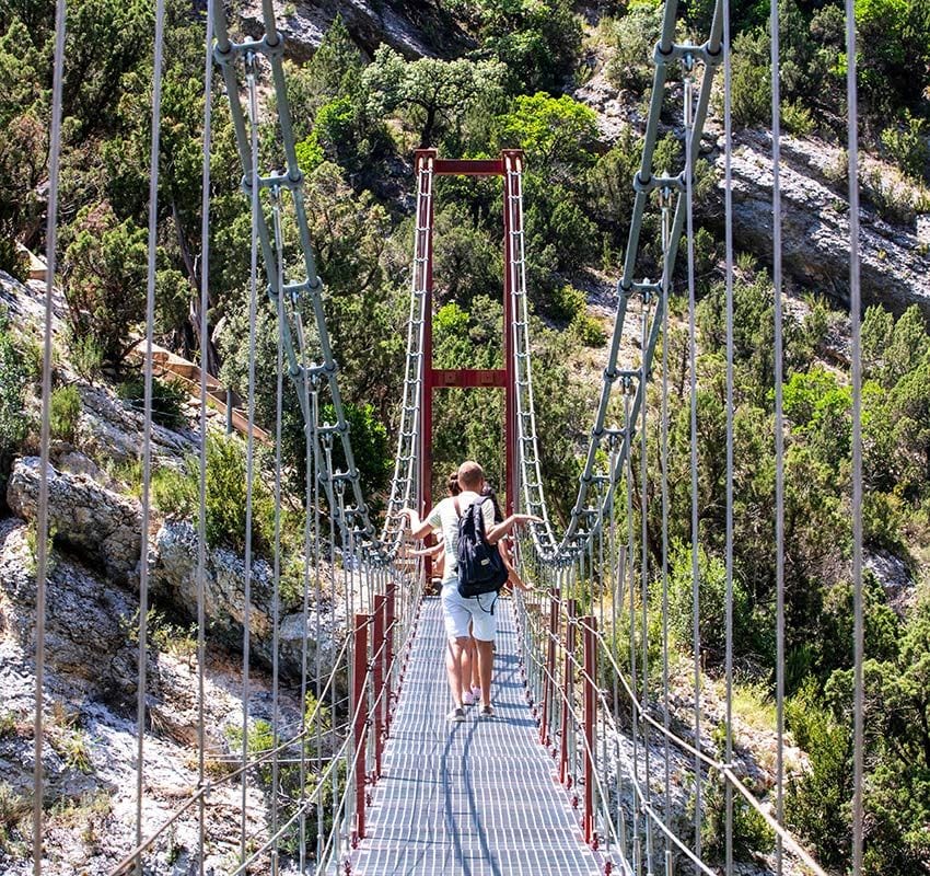 Puente colgantes, Congost de Montrebei, Lleida