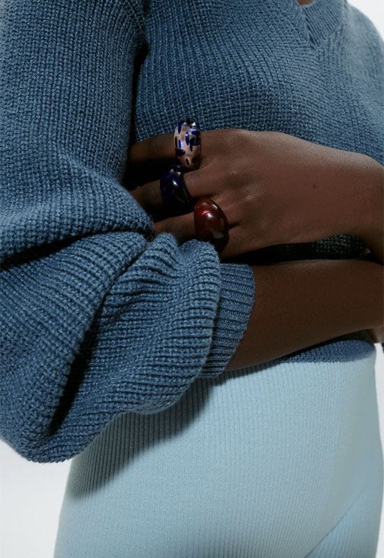 Anillos de colores de Zara