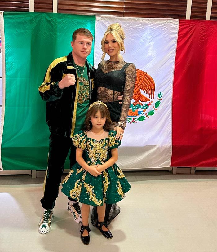 El Canelo y su hija Marifer